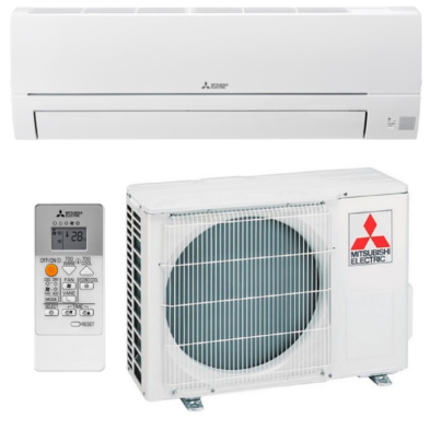 Conjunto Split Pared Mitsubishi Electric MSZ-HR Inverter R32. Eficiencia A++/A+. Con Wi-Fi.