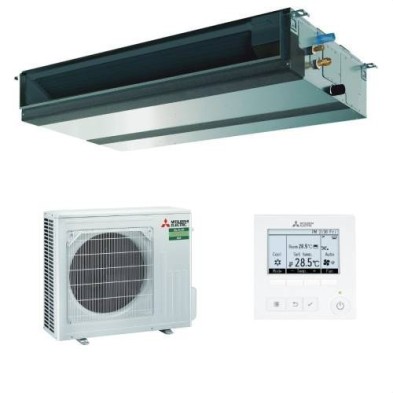 Conjunto Conducto Mitsubishi Electric MGPEZ-50VJA (5.0 kW) Inverter R32. A+. Bajo Perfil 250mm.