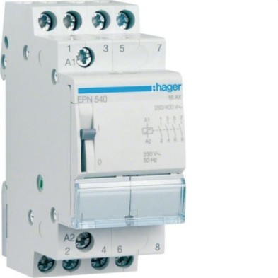 Telerruptor Modular HAGER EPN540 Tetrapolar 4NA 16A (230V)