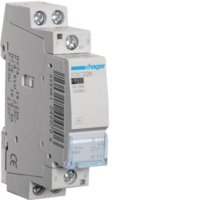 Contactor Modular HAGER 2NC 25A Bobina 230V
