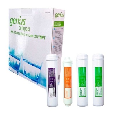 Kit 4 Cartuchos In-Line Genius Compact