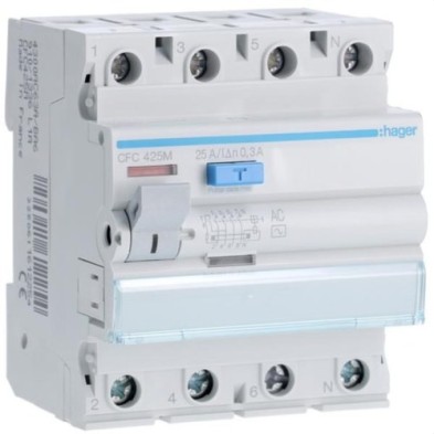 Interruptor diferencial 4P 300mA Tipo AC