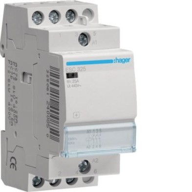 Contactor Modular Tripolar HAGER 3NA Bobina 230V (Serie ESC)