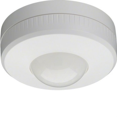 Detector infrarrojos PIR 360° superficie blanco HAGER