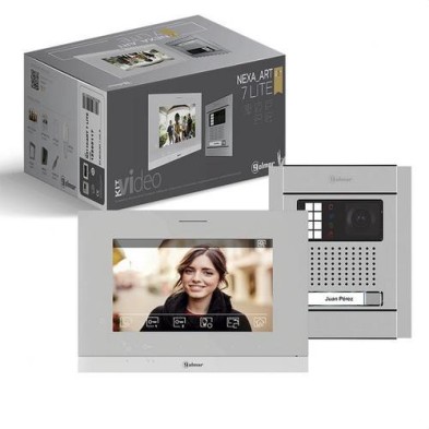 Kit videoportero Nexa N5110 2 hilos 1 pulsador monitor 7" Golmar