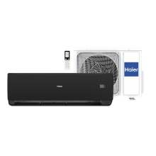Conjunto Split Pared y Unidad Exterior FLEXIS S Inverter R32 A+++ con UVC. Negro Mate.
