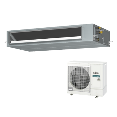 Conjunto Conducto Fujitsu ACY-KA Split Inverter R32. Ultra Compacto (240mm). A+/A. Bomba de Condensados.