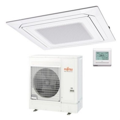Cassette Fujitsu AUY125K-KA 3D Airflow (12.1 kW). Flujo Circular 360º, Detector de Personas y Alta Eficiencia A++.