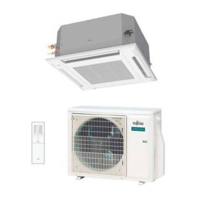 Conjunto Cassette Fujitsu AUY-KA 3D Airflow (5.2 a 9.5 kW). Flujo Circular 360º y Detector de Personas.