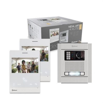 Kit videoportero Nexa N5220 2 hilos 2 pulsadores monitor 4.3" Golmar