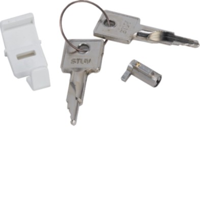 Cerradura con 2 llaves para cajas golf Hager series VF y VS