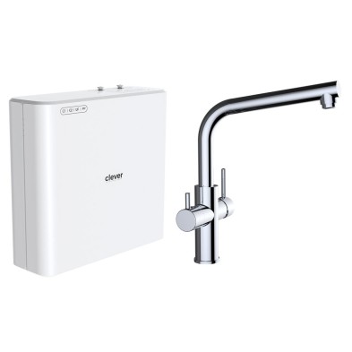 Equipo de Ultrafiltración Clever Pure Slim con Grifo de Fregadero 3 Vías Metal Free
