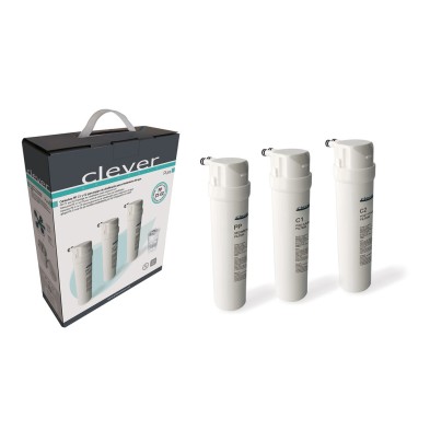 Pack Cartuchos PP + C1 + C2 Clever 61535 para Equipos Pure y Pure Slim