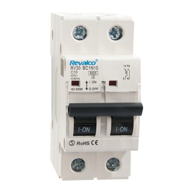 Interruptor automático magnetotérmico RV30BC1N 1P+N curva C 6kA Revalco