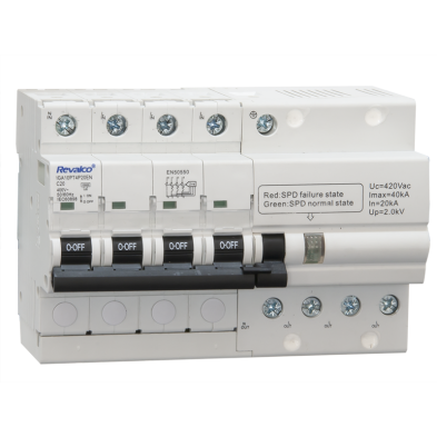Protector de sobretensiones con IGA IGA10PT 3P+N 7,5 módulos 40kA Revalco