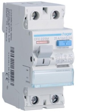 Interruptor diferencial 2P 300mA Tipo AC