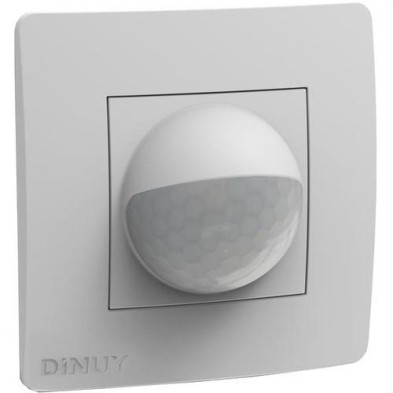 Detector de movimiento PIR caja mecanismo 200° 8 m DINUY