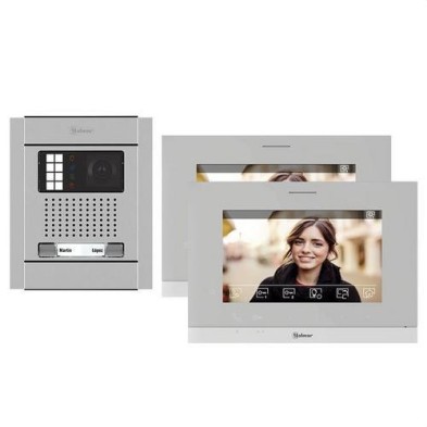 Kit videoportero Nexa N5220 2 hilos 2 pulsadores monitor 7" Golmar